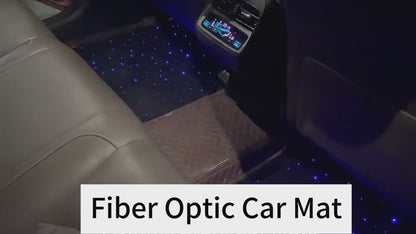 Customized LED Fiber Optic Car Mat Rugs for Car Floor 4pcs/set Headliner Starlight Kit